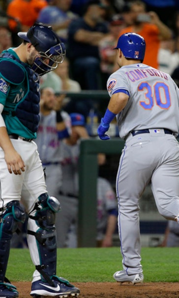 Conforto hits 2 HRs in hometown as Mets beat Mariners 7-5 (Jul 28, 2017)